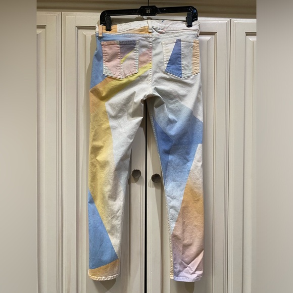 Rag & Bone Colorful Geometric Print Jeggings - Picture 2 of 12